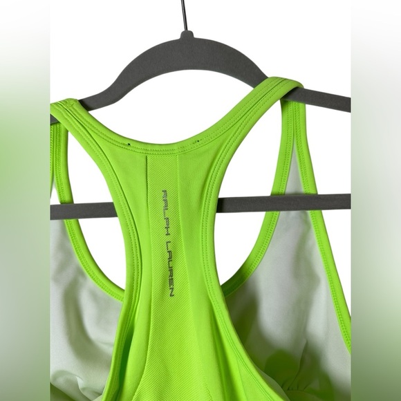 RLX Ralph Lauren Neon Green Racerback Tank Top Size XS - Picture 4 of 5